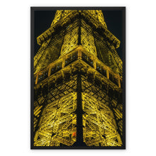  Eiffel Closeup Sideview Framed Canvas