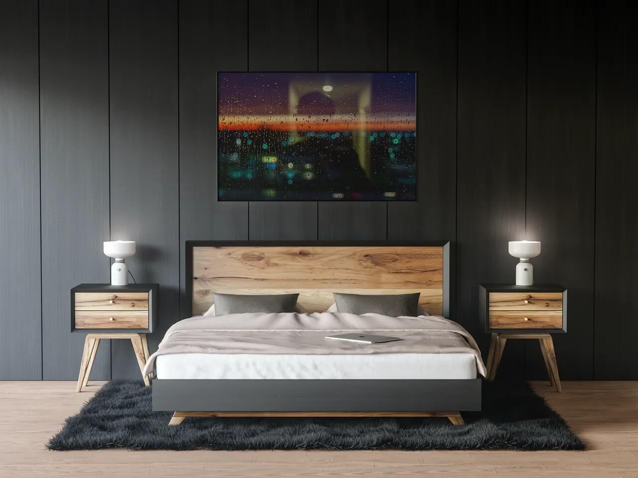  Bedroom wall with city window photography See all products in Contemporary collection 