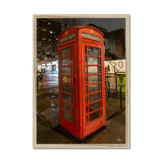 Red Phone Booth 1 Framed Print