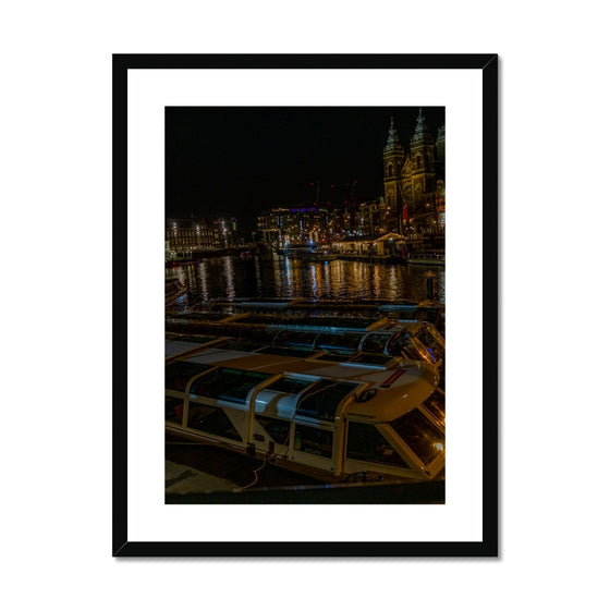 Amsterdam Water Taxis Framed & Mounted Print