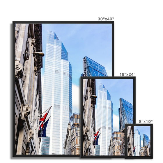 London Financial Hub Framed Canvas