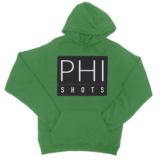 PhiShots Logo Black College Hoodie
