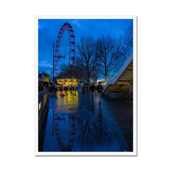The London Eye & Carousel Framed Print