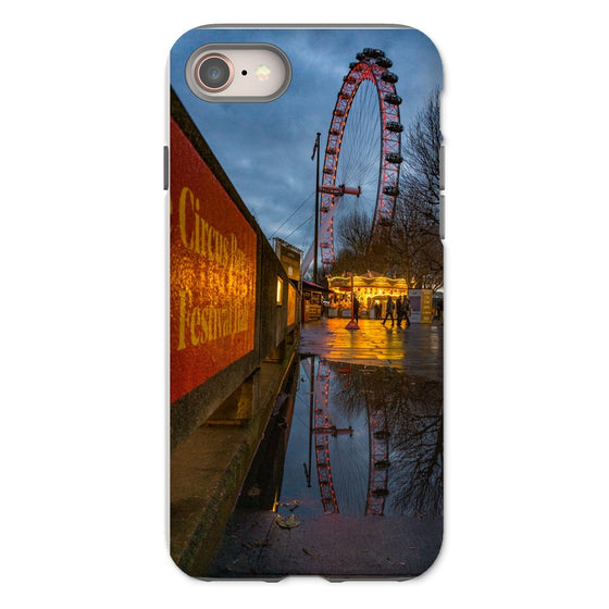 The London Eye & Carousel - Red Tough Phone Case