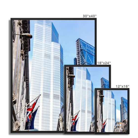 London Financial Hub Framed Canvas