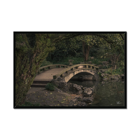 Garden Bridge Framed Print