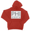 PhiShots Logo White College Hoodie