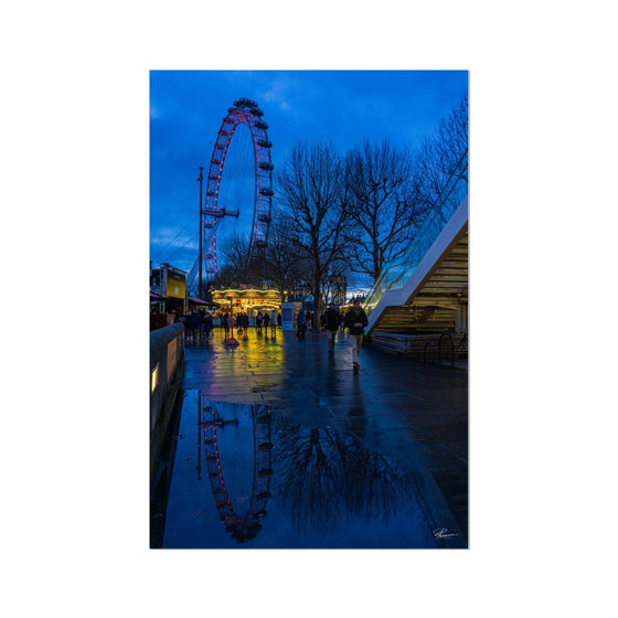 The London Eye & Carousel Fine Art Print