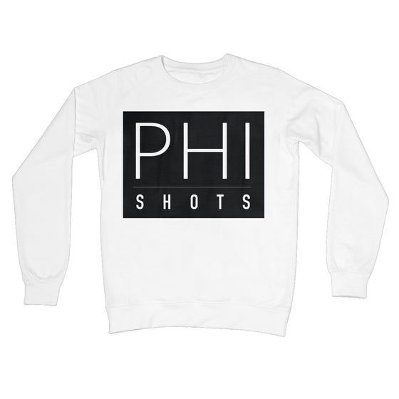 PhiShots Logo Black Crew Neck Sweatshirt