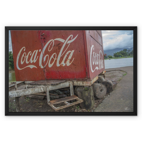 Coke in Costa Rica Framed Canvas