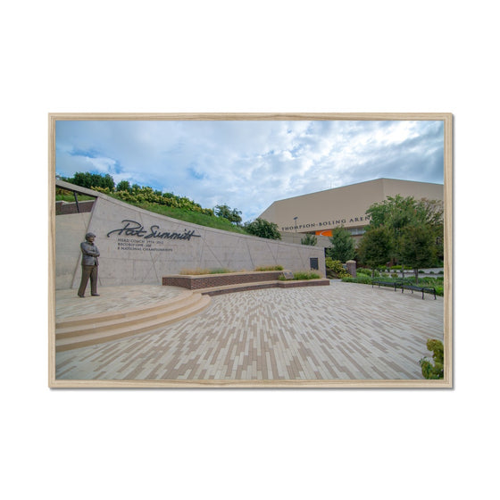 University of TN - Pat Summit Statue & Thompson Boling Arena 2 Framed Print