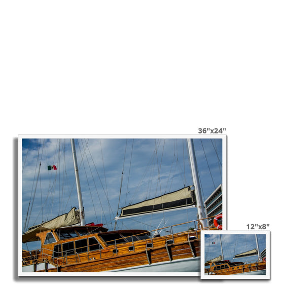 Cabo Yacht Framed Print