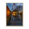 The London Eye & Carousel - Red Framed Print
