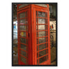 Red Phone Booth 1 Framed Canvas