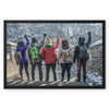 The Great Wall Power Fists Framed Canvas