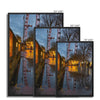 The London Eye & Carousel - Red Framed Canvas