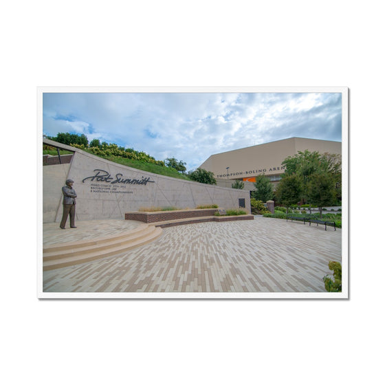 University of TN - Pat Summit Statue & Thompson Boling Arena 2 Framed Print