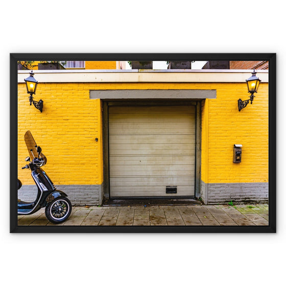 Amsterdam Streets Framed Canvas