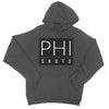 PhiShots Logo Black College Hoodie