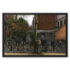 Bike Parking in Amsterdam Framed Canvas