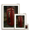 Red Phone Booth 2 Framed & Mounted Print