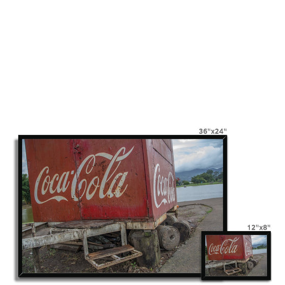 Coke in Costa Rica Framed Print