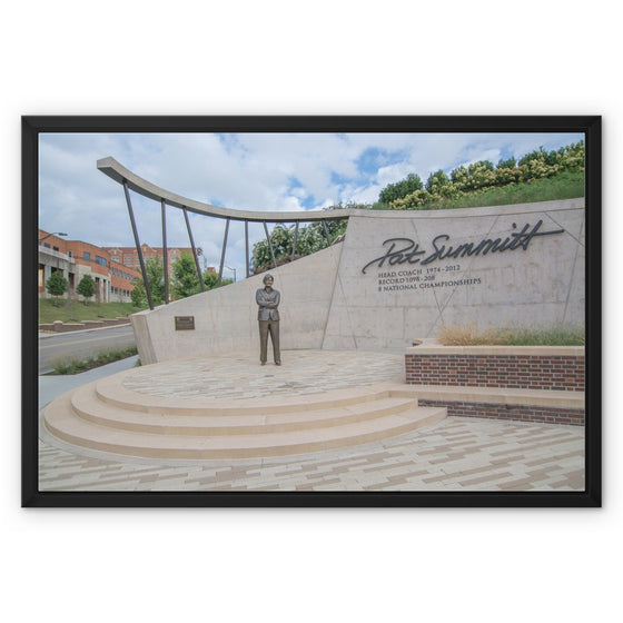 University of TN - Pat Summit Statue 3 Framed Canvas