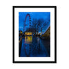 The London Eye & Carousel Framed & Mounted Print