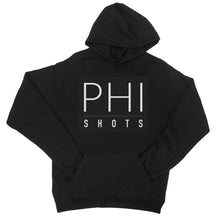  PhiShots Logo Black College Hoodie