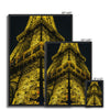 Eiffel Closeup Sideview Framed Canvas