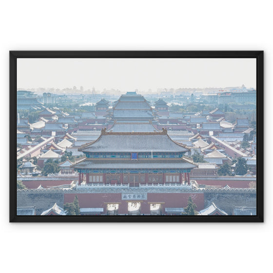 Forbidden City - Aerial View Framed Canvas