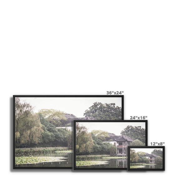 Hangzhou Gardens 3 Framed Canvas