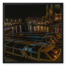  Amsterdam Water Taxis Framed Canvas