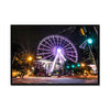 ATL Skyview Ferris Wheel - Purple Framed Print